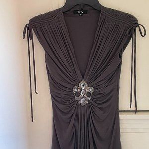 Sky Embellished Top NWOT  Size  Small